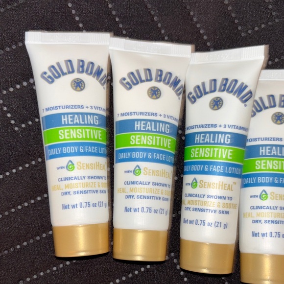 Gold Bond Healing Sensitive Lotion 6 mini .75 oz tubes - Picture 2 of 2